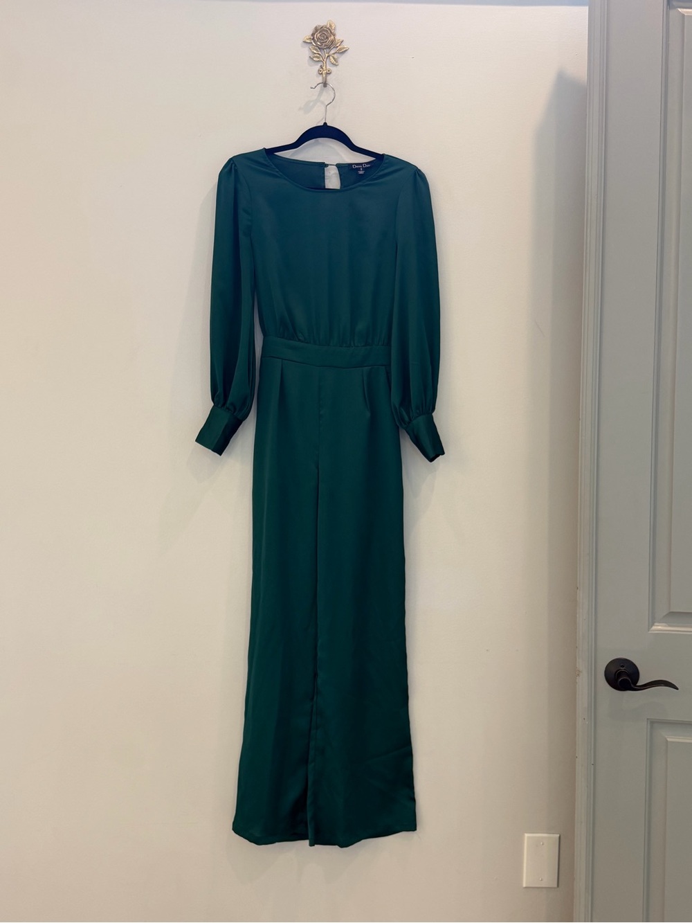 Long Sleeve Pantsuit in Forest Green